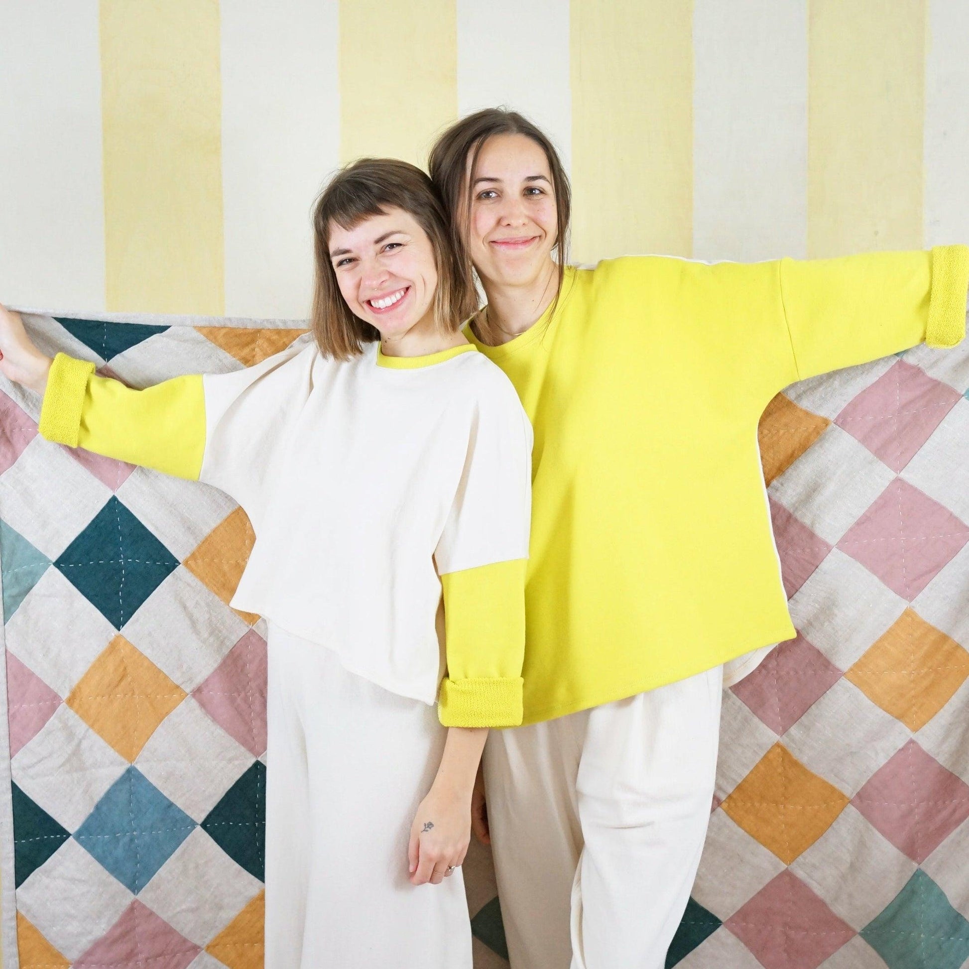 Matchy Matchy Sewing Club-All Around Crew Top Pattern - PDF DOWNLOAD-sewing pattern-gather here online