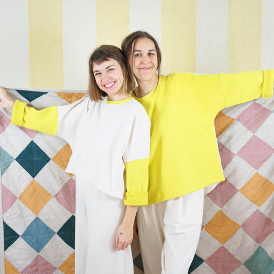 Matchy Matchy Sewing Club-All Around Crew Top Pattern - PDF DOWNLOAD-sewing pattern-gather here online