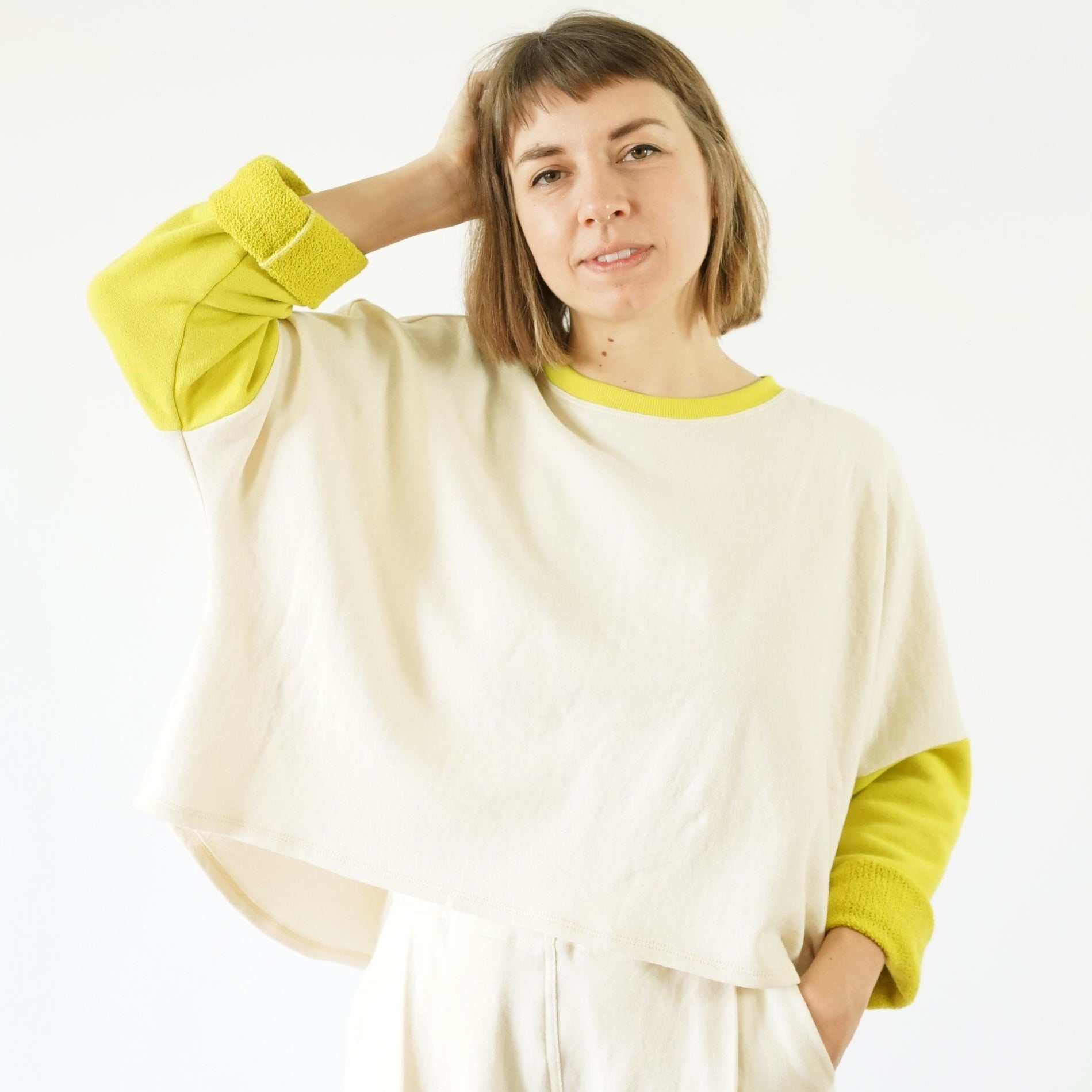 Matchy Matchy Sewing Club-All Around Crew Top Pattern - PDF DOWNLOAD-sewing pattern-gather here online