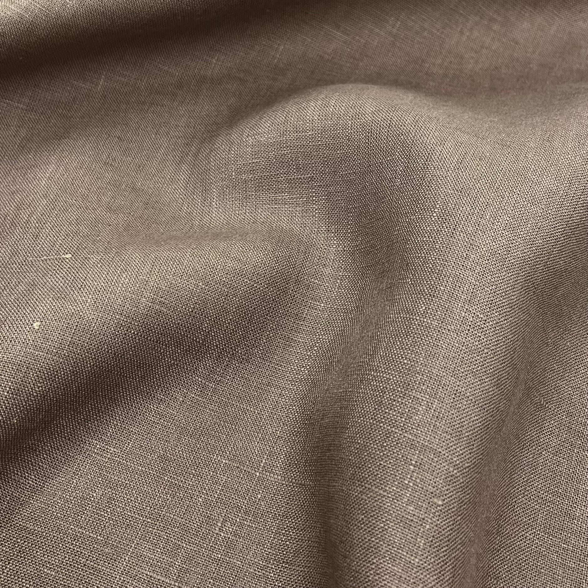 Lino Textil-Nevada Linen Coffee-fabric-gather here online