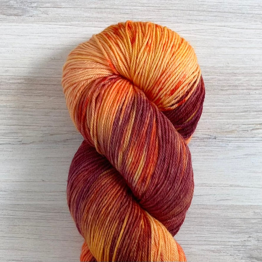 Melani's Stache-Tough Sock-yarn-Just Peachy-gather here online