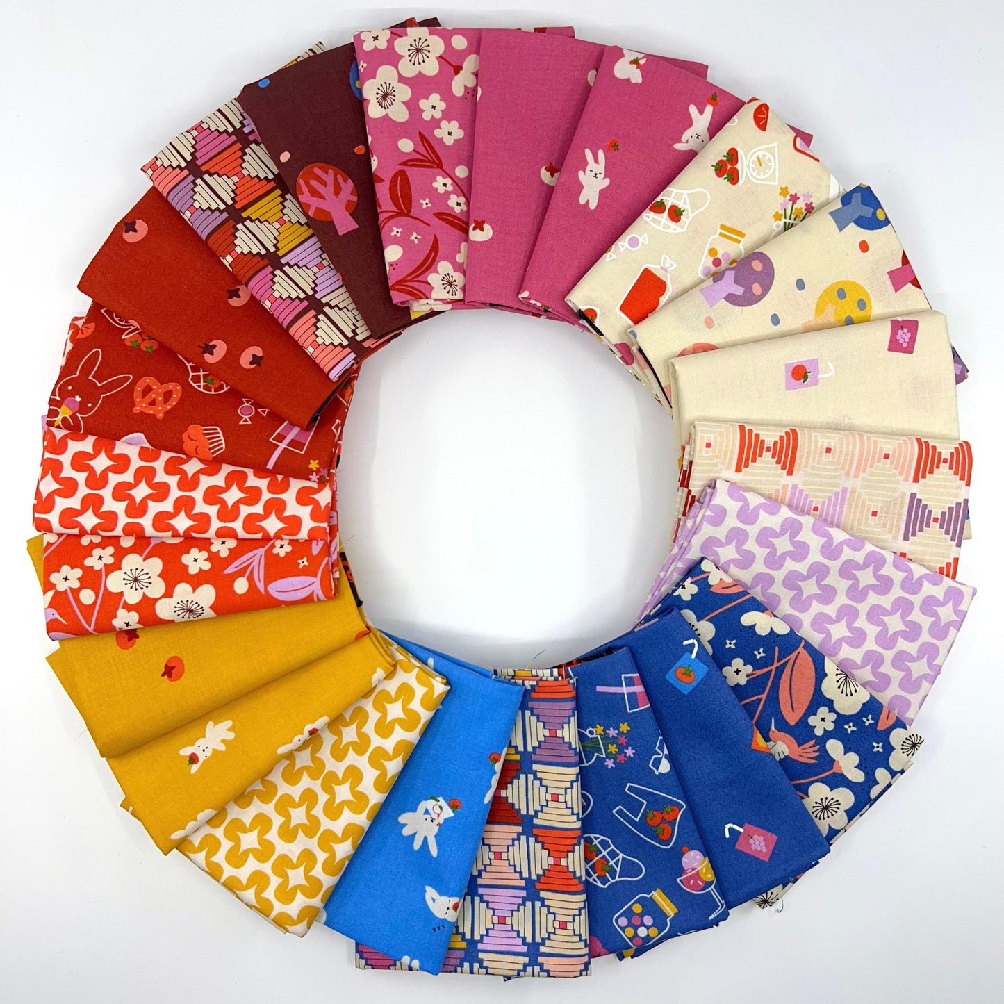 Fat Quarter Bundle of Persimmon (22 Pieces)