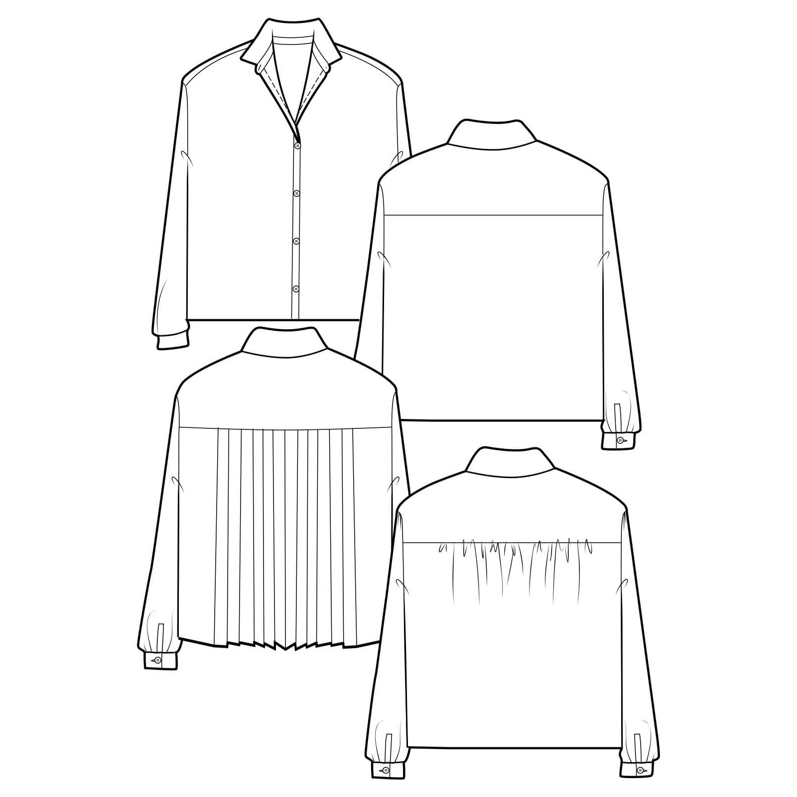 The Maker's Atelier-The Atelier Shirt Pattern - PDF DOWNLOAD-sewing pattern-gather here online