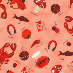 Robert Kaufman-Red Things-fabric-gather here online