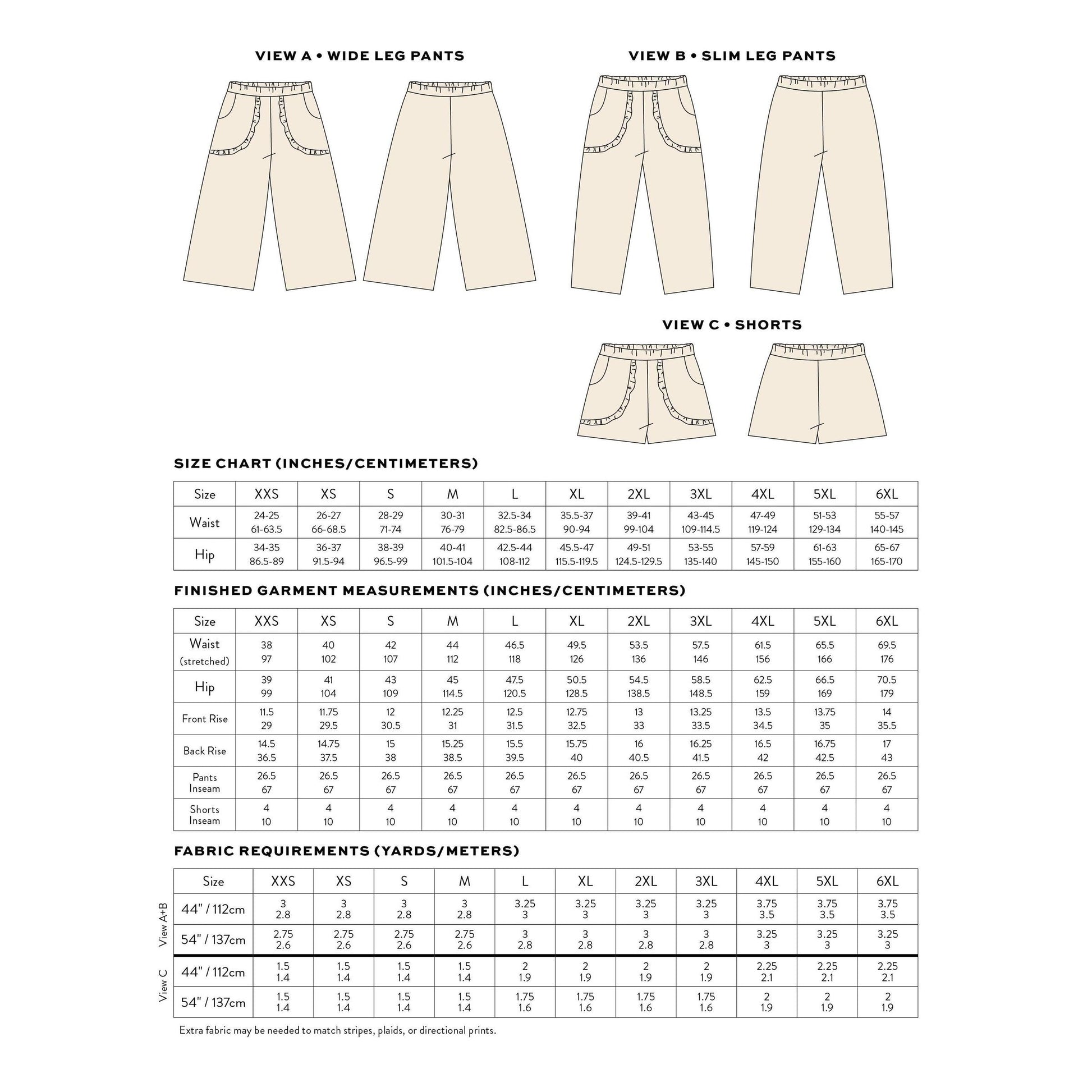 Matchy Matchy Sewing Club-Apron Pocket Pants Pattern - PDF DOWNLOAD-sewing pattern-gather here online