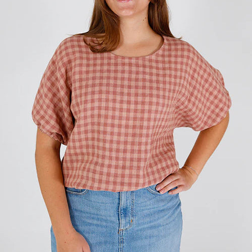 Chalk & Notch-Aria Top Pattern-sewing pattern-gather here online
