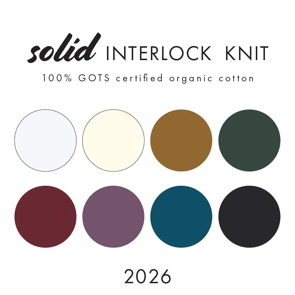 Birch Organic Fabrics-Solid Interlock Knit-fabric-gather here online