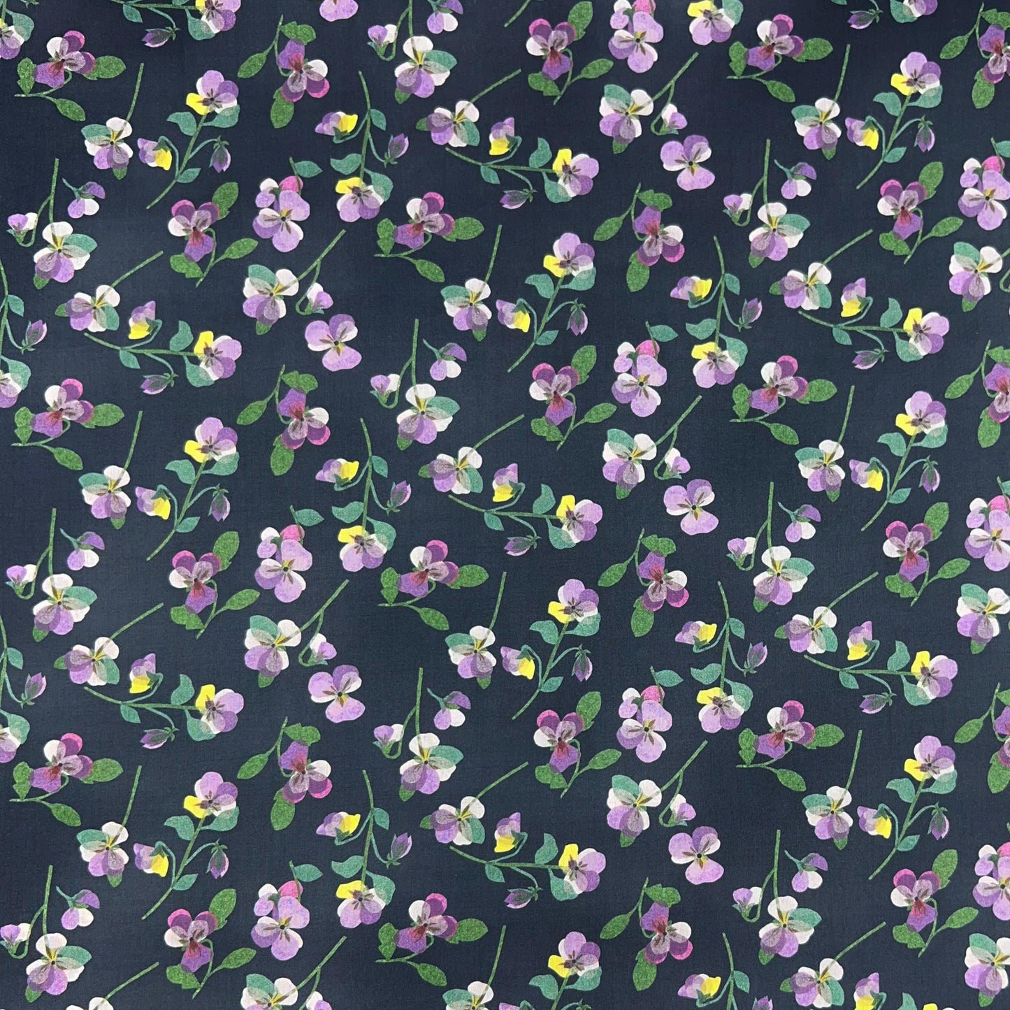 Liberty of London-Tana Lawn - Pansy Scatter-fabric-gather here online