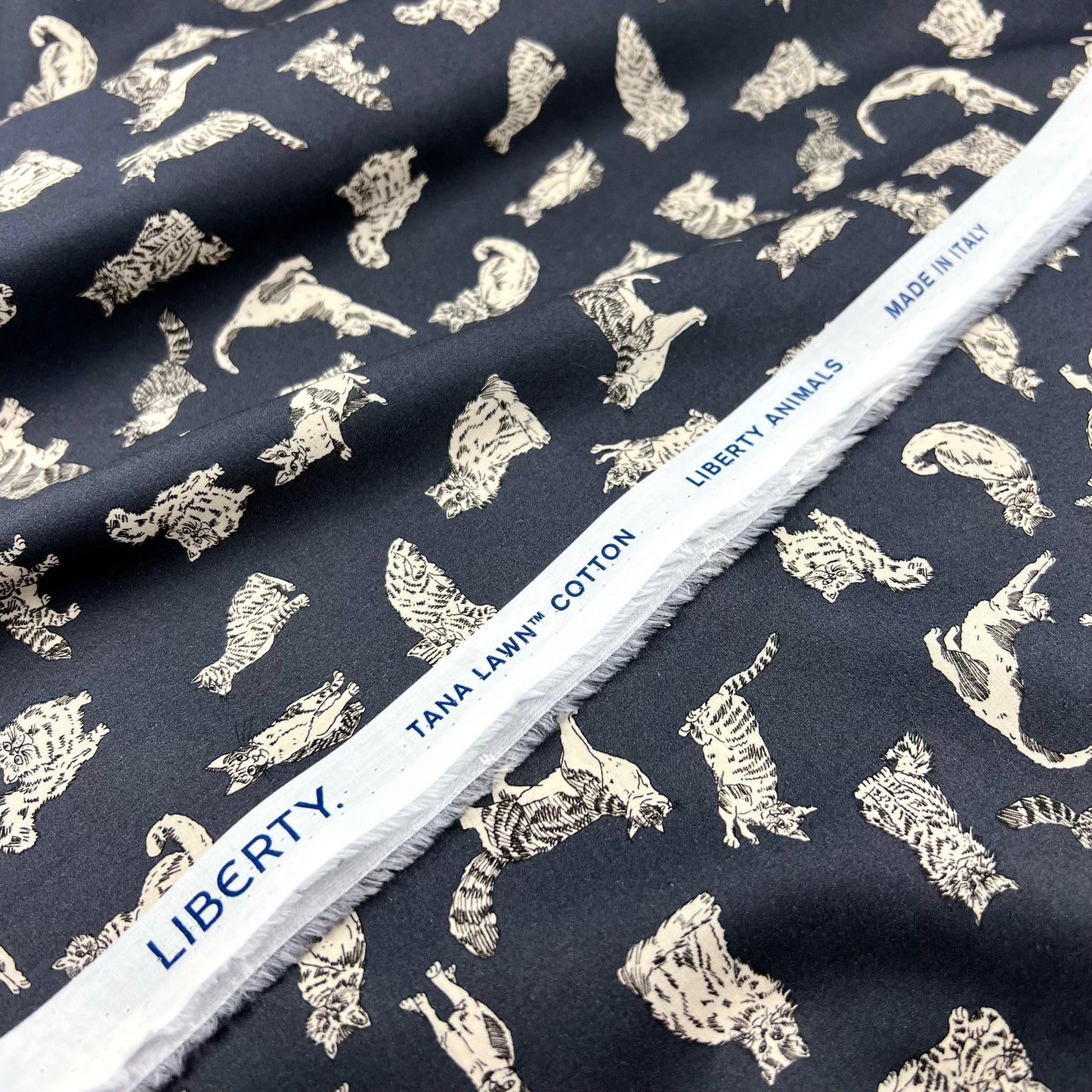 Liberty of London-Tana Lawn - Meow D-fabric-gather here online