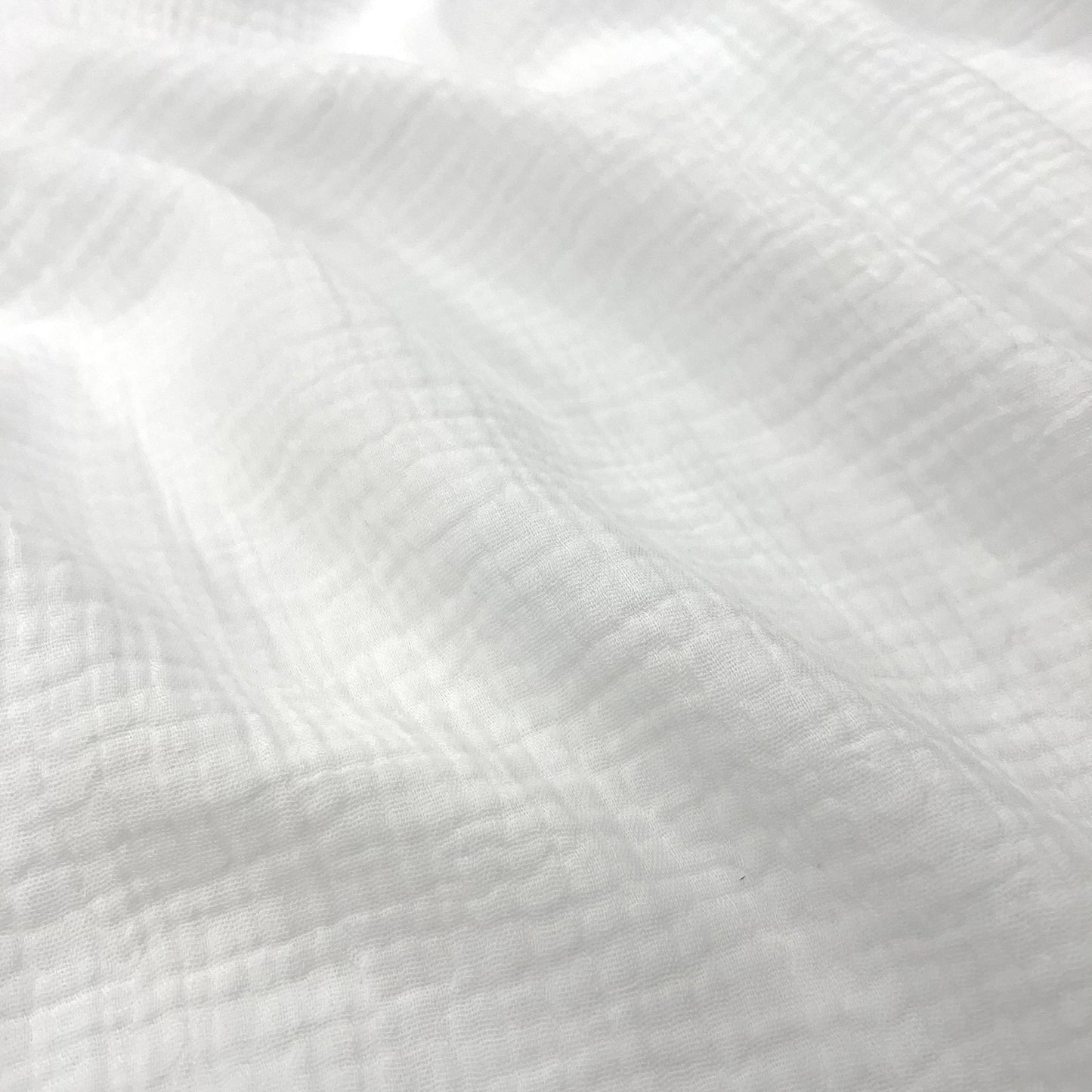 Secret Spark-Cotton Gauze Solid - White-fabric-gather here online
