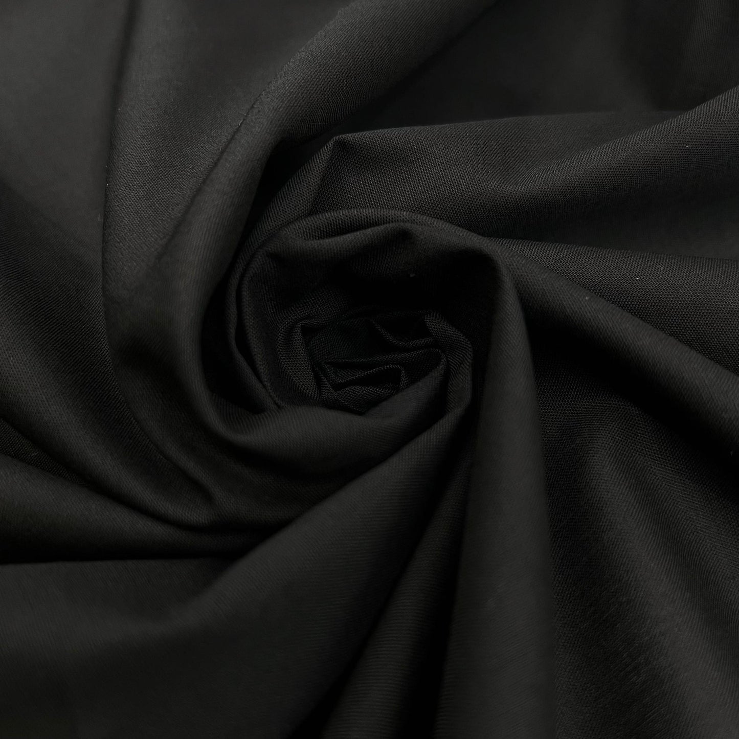 Carr Textile-Organic Cotton Batiste-fabric-Black-gather here online
