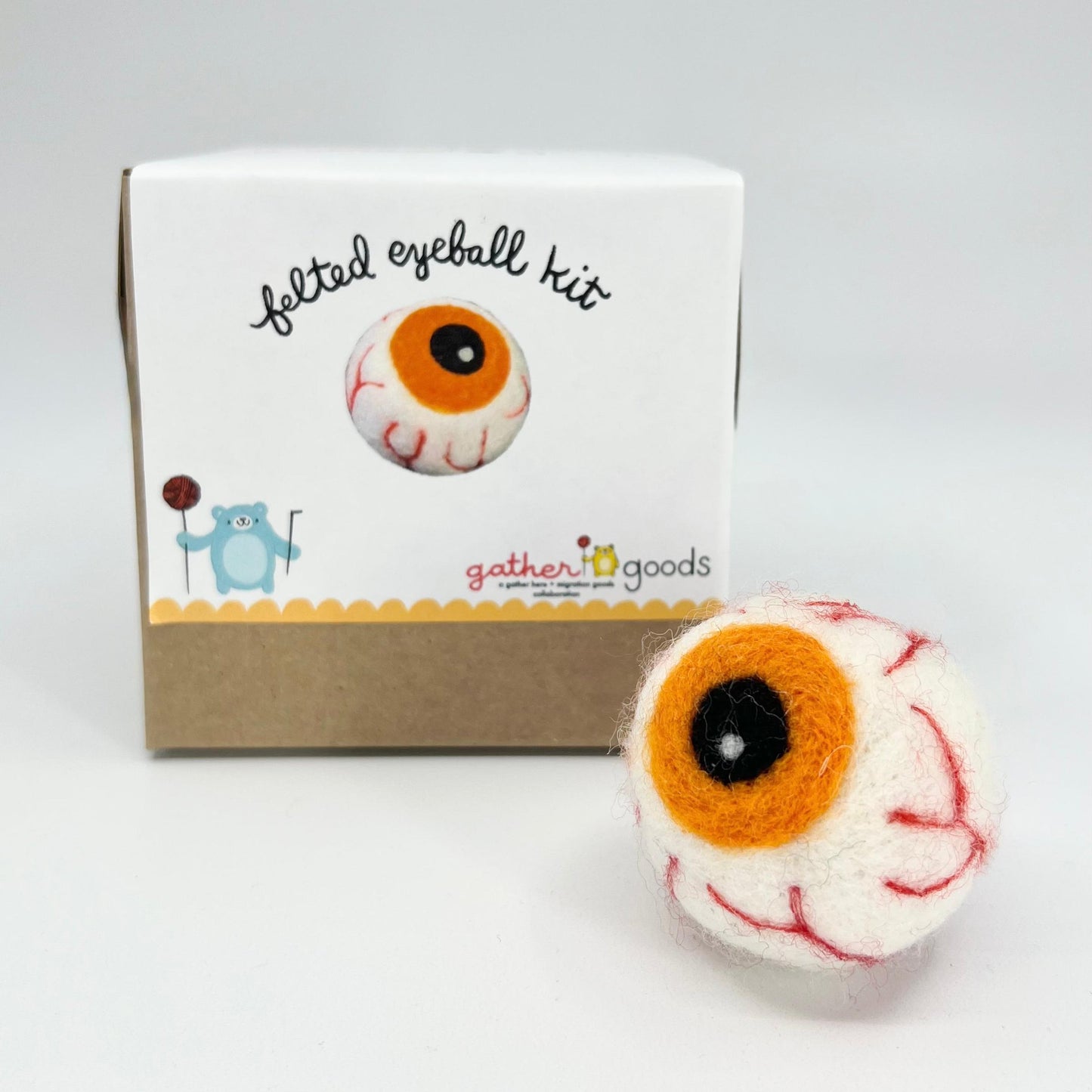 gather goods-Eyeball - Basic Needle Felting Kit-craft kit-gather here online