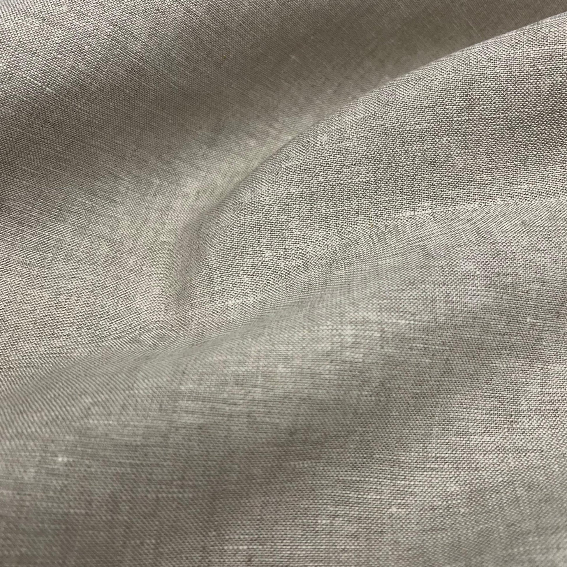 Lino Textil-Nevada Linen Dark Oatmeal-fabric-gather here online