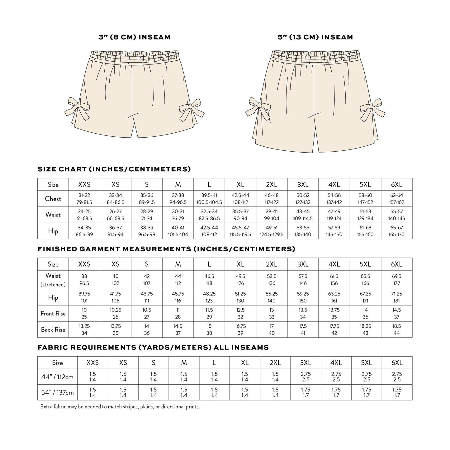 Matchy Matchy Sewing Club-Bow Boxer Shorts Pattern - PDF DOWNLOAD-sewing pattern-gather here online