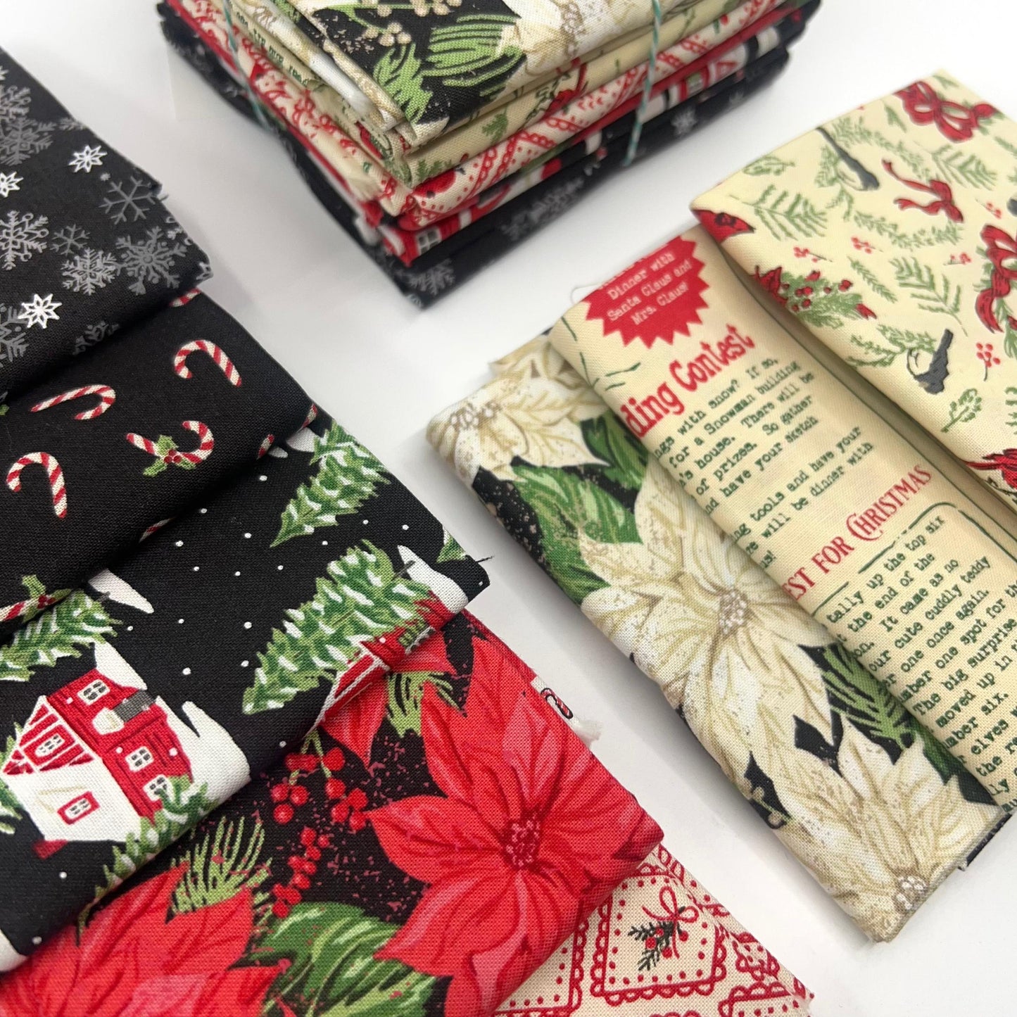 Fat Quarter Bundle of Holiday Cheer (8 Pieces)