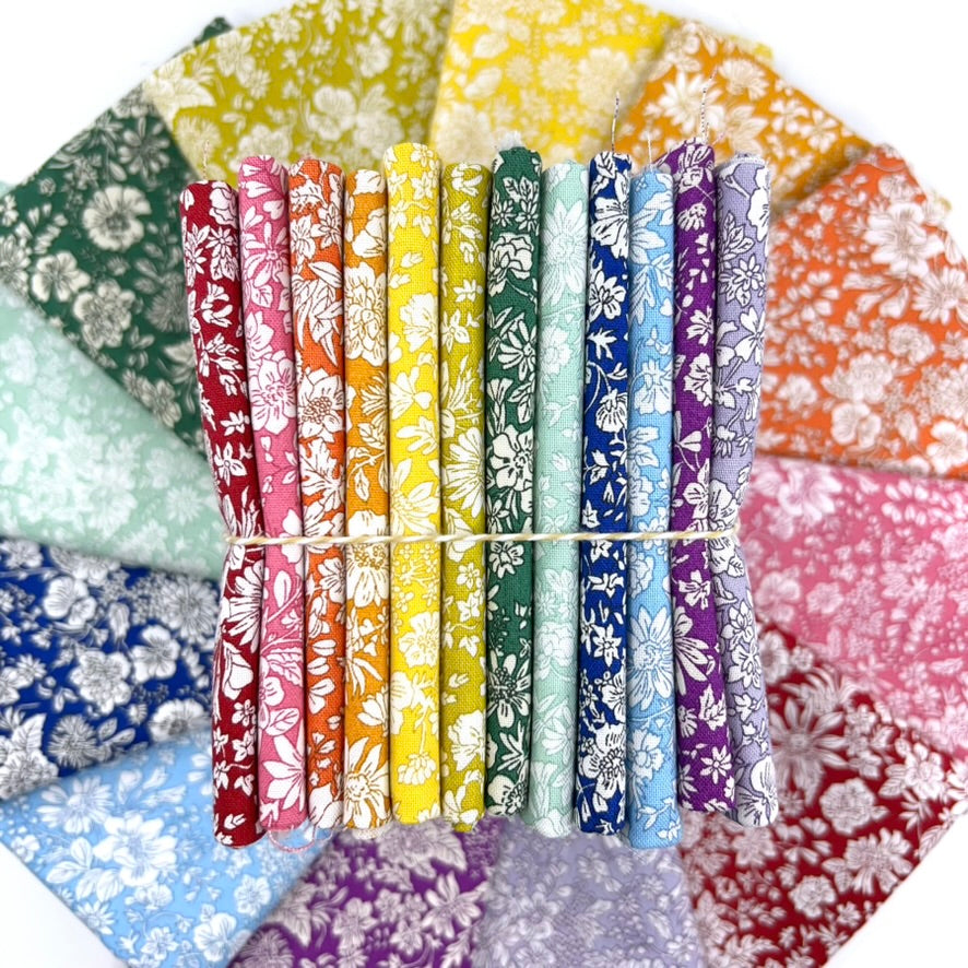 Fat Quarter Bundle of Rainbow Emily Belle (12 Pieces)