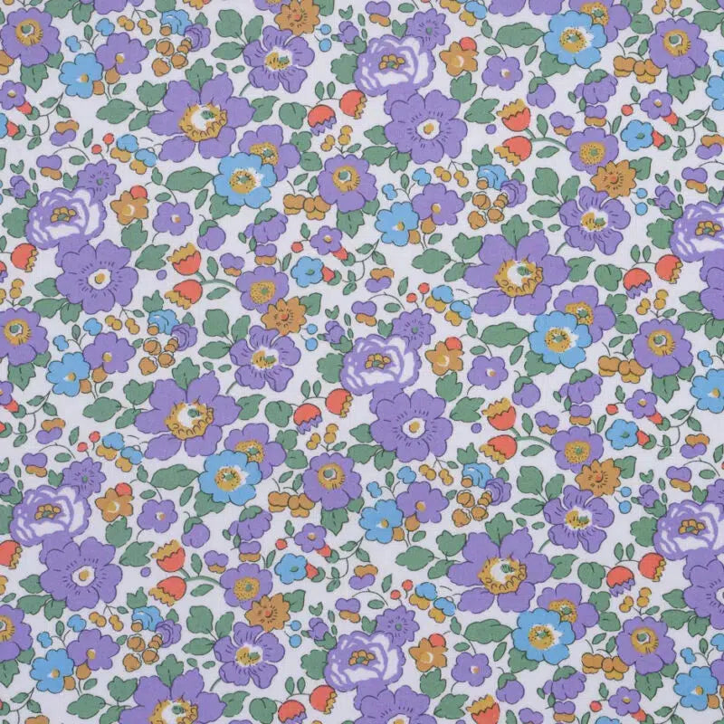 Liberty of London-Tana Lawn - Betsy Violet-fabric-gather here online