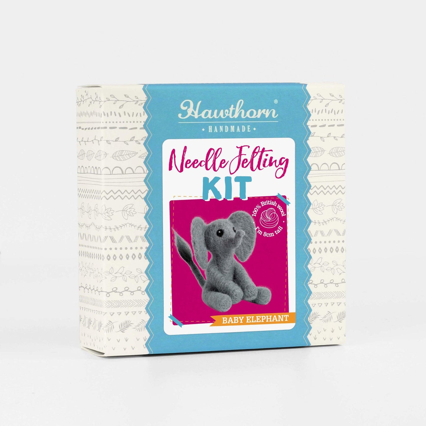 Hawthorn Handmade-Baby Elephant Mini Needle Felting Kit-craft kit-gather here online