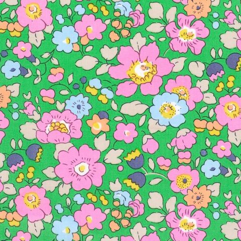 Liberty of London-Tana Lawn - Betsy Meadow Green-fabric-gather here online