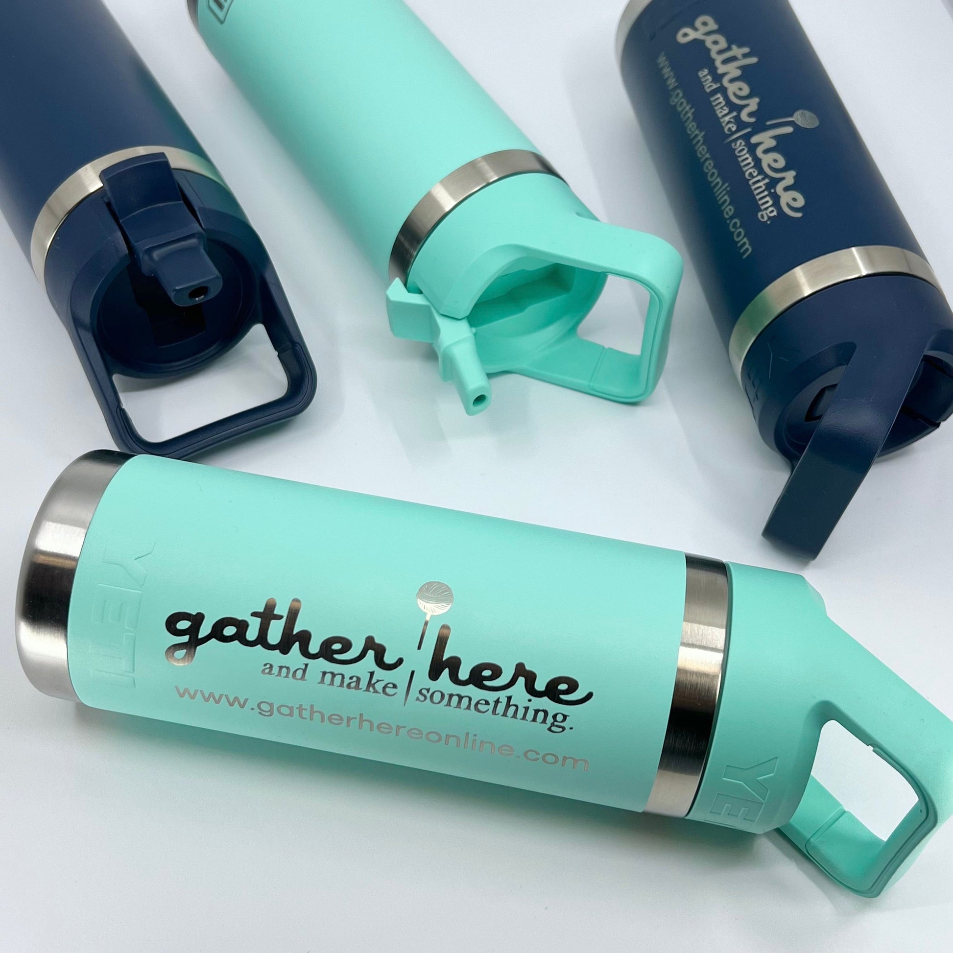 gather here-Gather Here YETI Water Bottle - Seafoam 18oz-accessory-gather here online