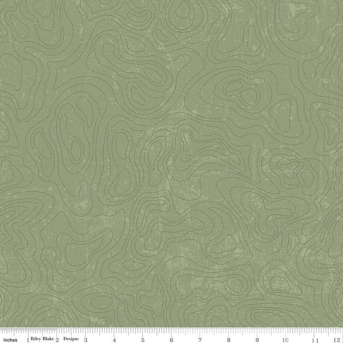 Riley Blake Designs-Topographic Green-fabric-gather here online