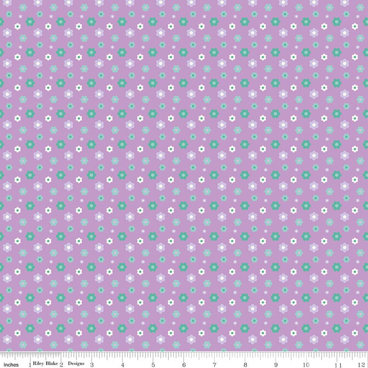 Riley Blake Designs-Floral Purple-fabric-gather here online