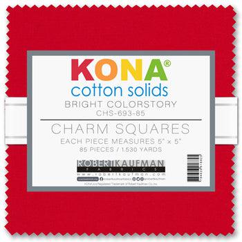 Kona-Kona Charm Squares Bright Colorstory-fat quarter-gather here online