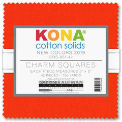 Kona-Kona Charm Squares New Colors 2019-fat quarter-gather here online