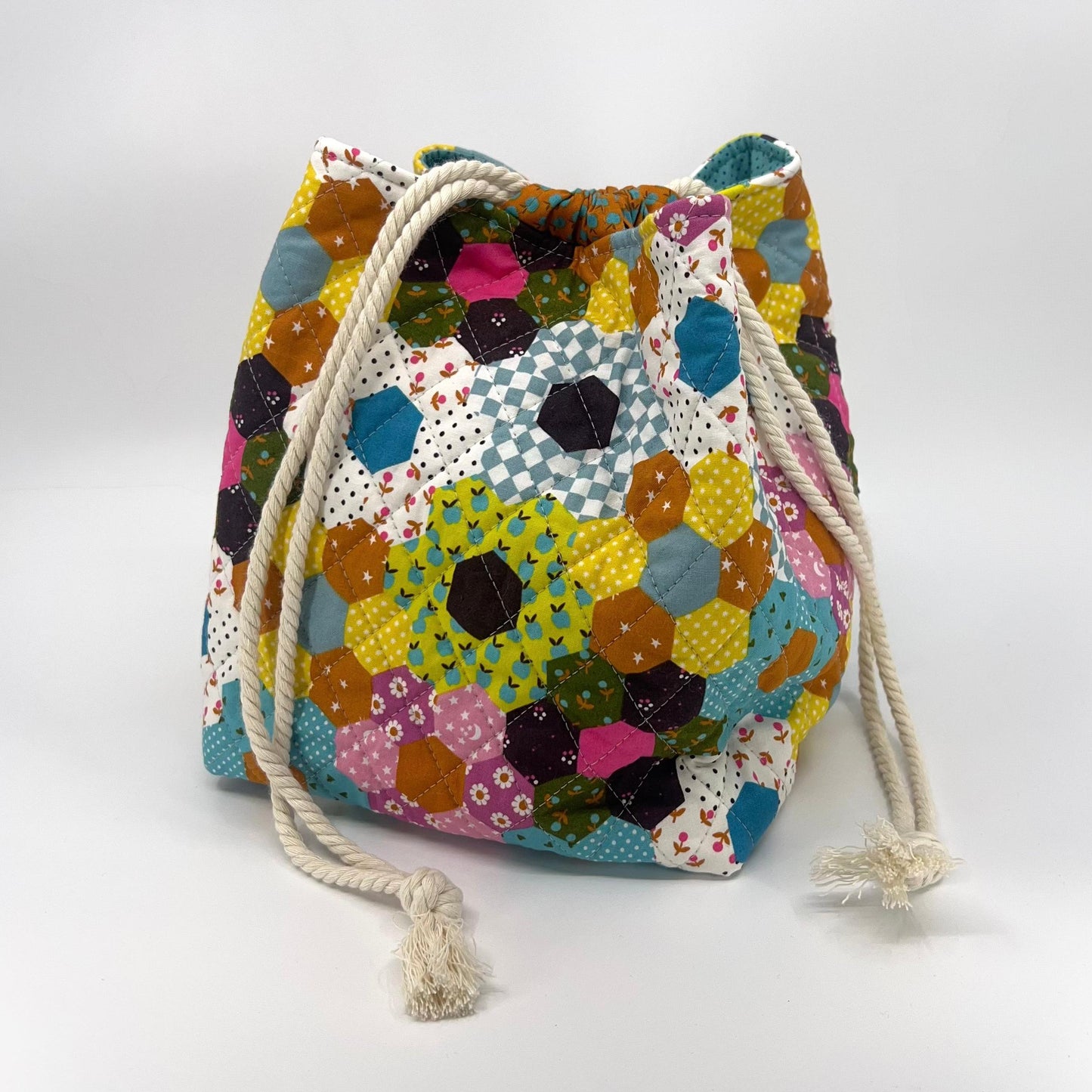 Denise Snow Williams-One of a Kind Drawstring Project Bags-craft organizer-gather here online