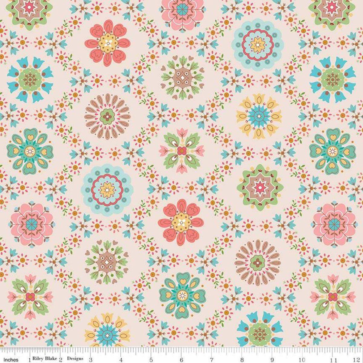 Riley Blake Designs-Applique Multi-fabric-gather here online