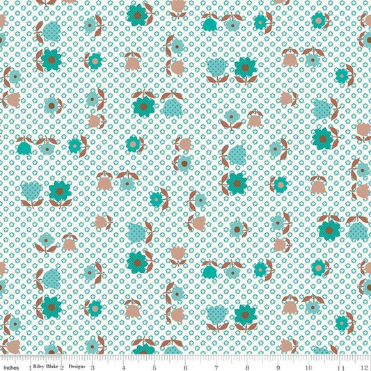 Riley Blake Designs-Apron Teal-fabric-gather here online