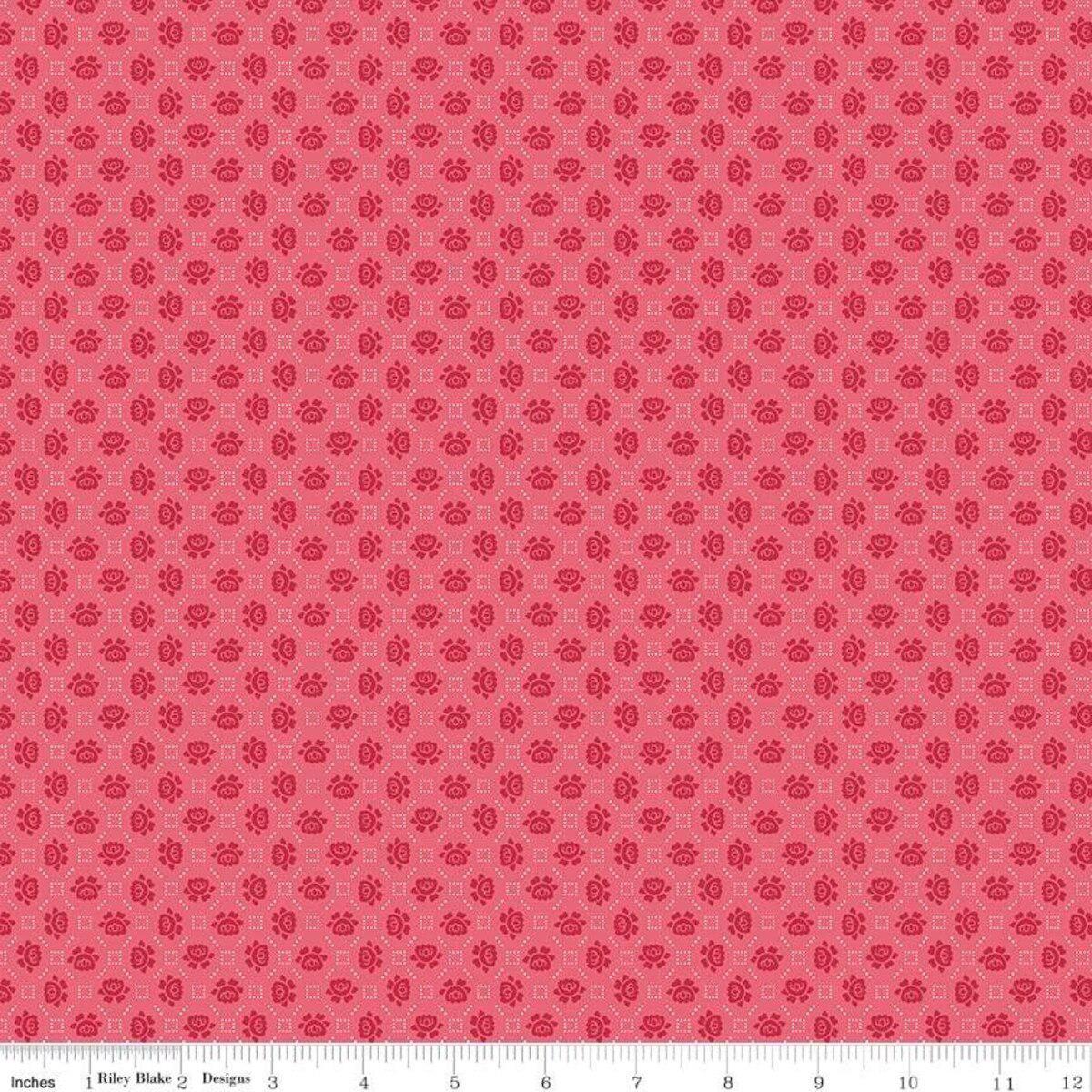 Riley Blake Designs-Needlepoint Pink-fabric-gather here online