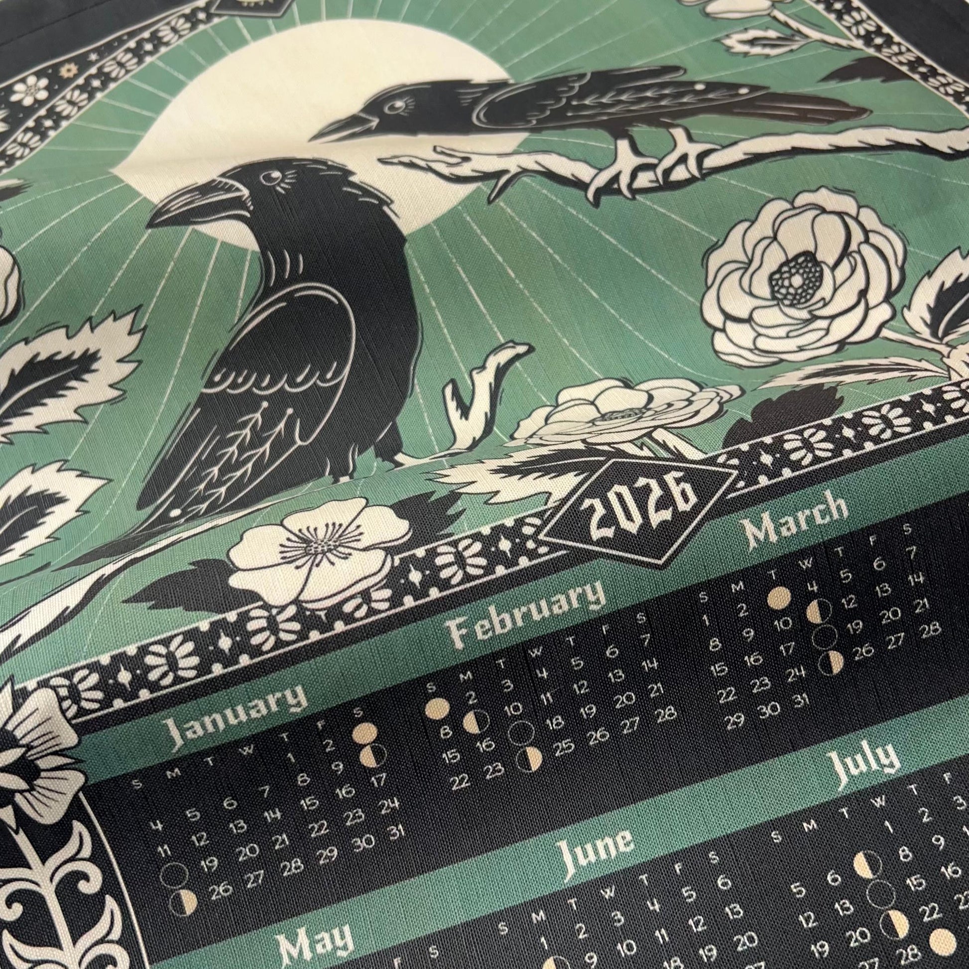 gather here-2026 Tea Towel Calendar - Two Ravens-tea towel calendar-gather here online