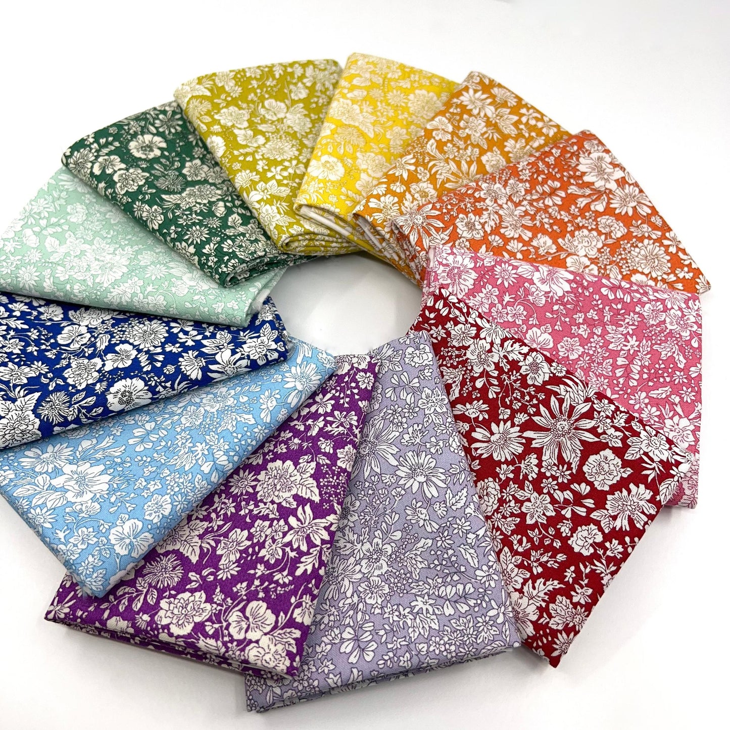 Fat Quarter Bundle of Rainbow Emily Belle (12 Pieces)