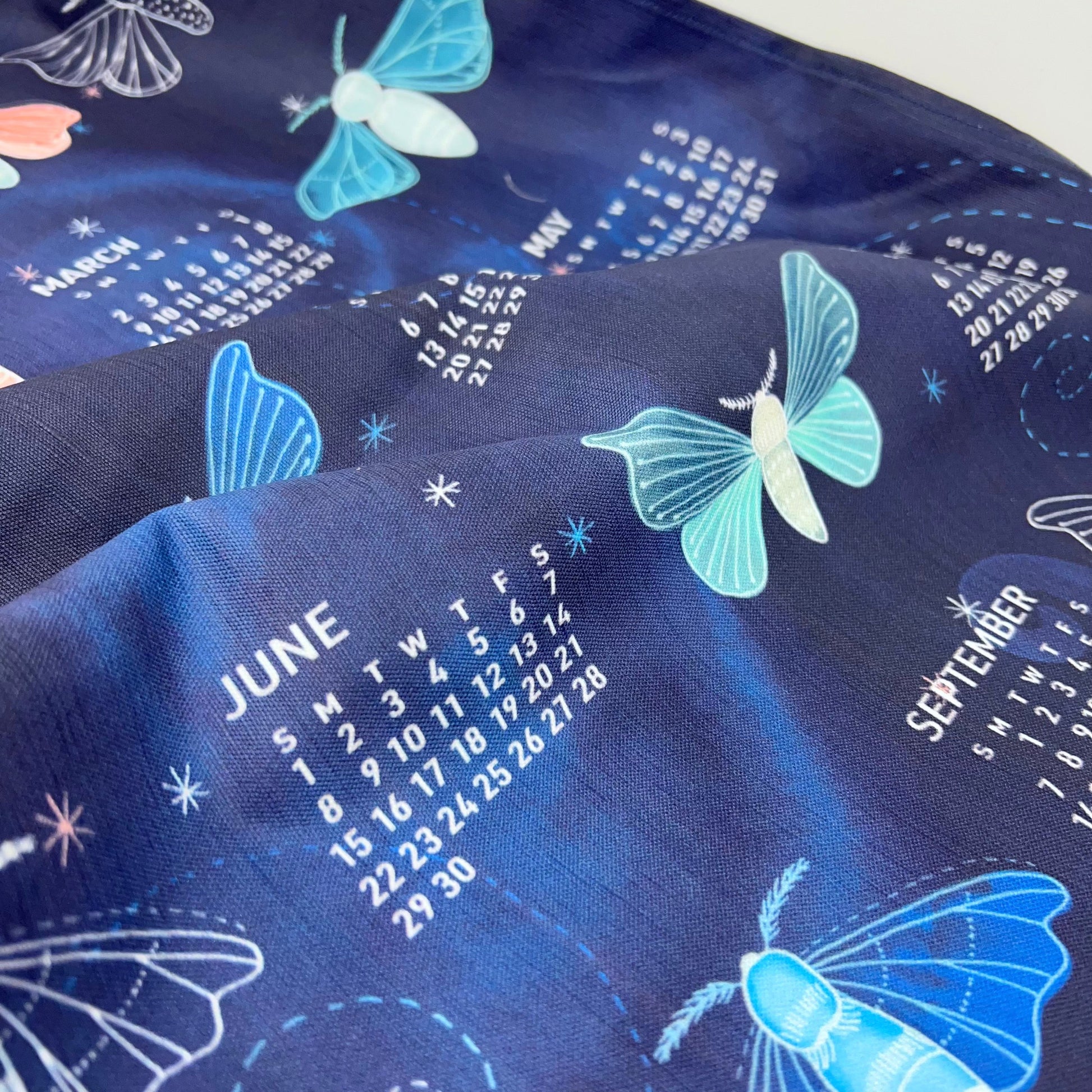 gather here-2025 Tea Towel Calendar - Moths-tea towel calendar-gather here online