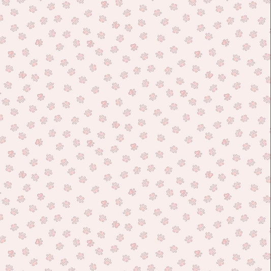Cat Paws Blush Flannel