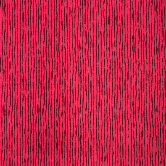 Sevenberry-Red With Lines on Cotton Shirting-fabric-gather here online