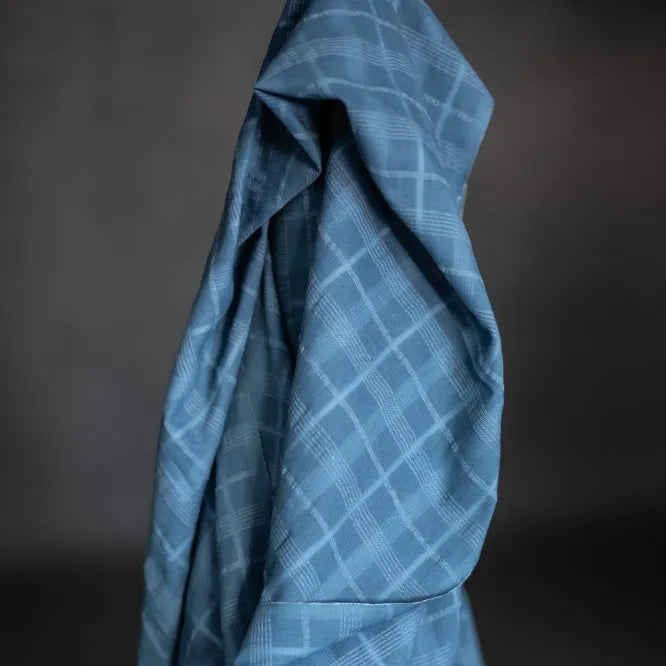 Merchant & Mills-Cerulean Blue Indian Cotton-fabric-gather here online