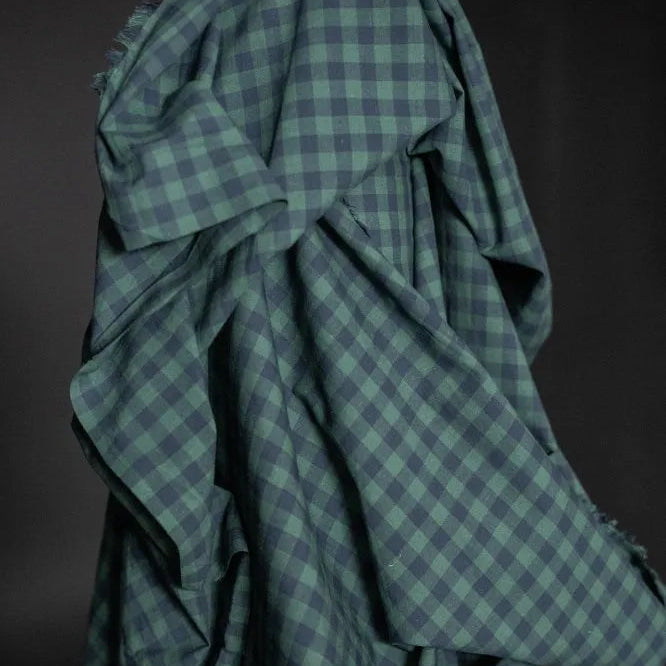 Merchant & Mills-Elsie Gingham Cotton/Linen-fabric-gather here online