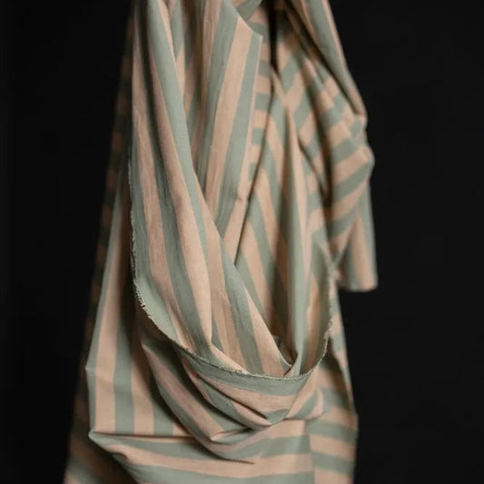 Merchant & Mills-Land & Sea Stripe Cotton/Linen-fabric-gather here online