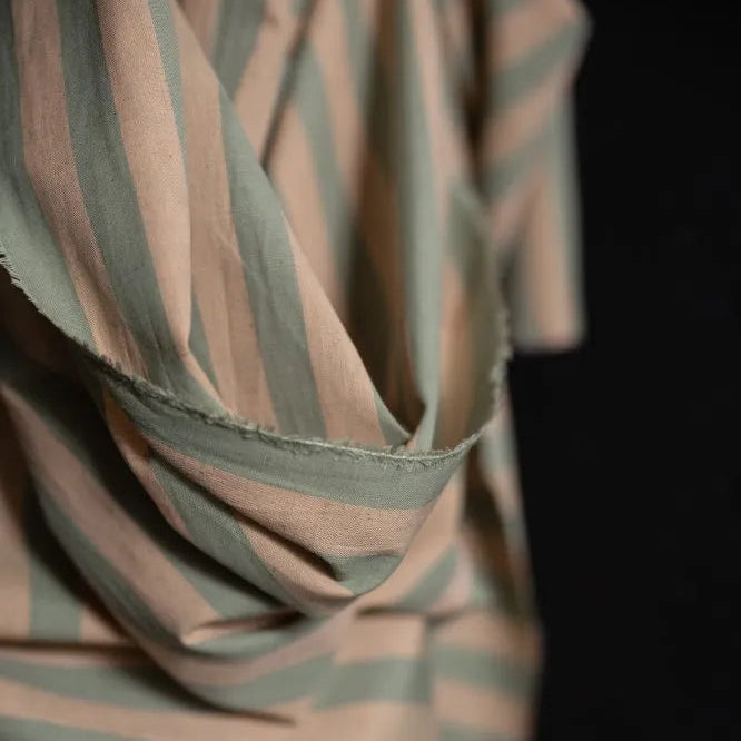 Merchant & Mills-Land & Sea Stripe Cotton/Linen-fabric-gather here online