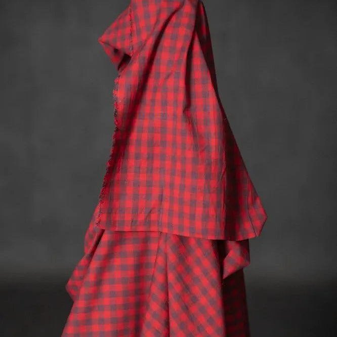 Merchant & Mills-Popette Gingham Cotton/Linen-fabric-gather here online
