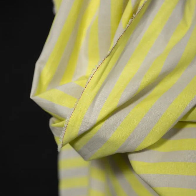 Merchant & Mills-Rimini Stripe Cotton/Linen-fabric-gather here online