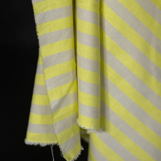 Merchant & Mills-Rimini Stripe Cotton/Linen-fabric-gather here online