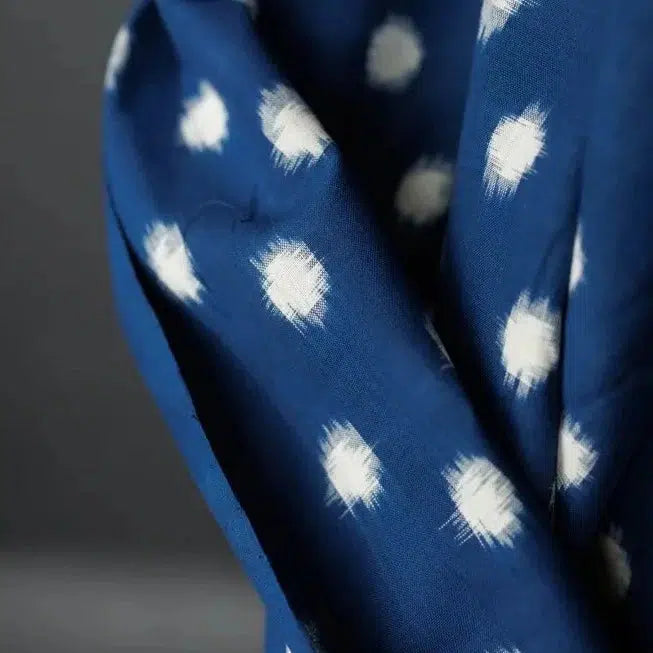 Merchant & Mills-Ikat Polka Indian Cotton-fabric-gather here online