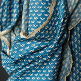 Merchant & Mills-Kali Cyan Indian Cotton-fabric-gather here online