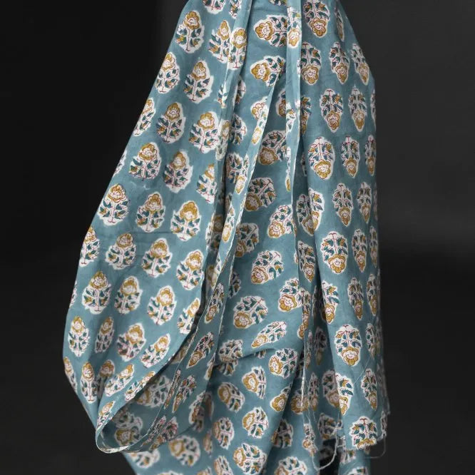 Merchant & Mills-Midsummer Block Print Indian Cotton-fabric-gather here online