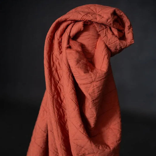 Merchant & Mills-Jacquard Quilted Cotton, Orange Spritz-fabric-gather here online