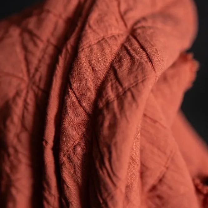 Merchant & Mills-Jacquard Quilted Cotton, Orange Spritz-fabric-gather here online