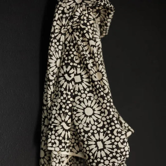 Merchant & Mills-Papercut Black Indian Cotton-fabric-gather here online